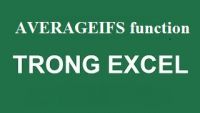 Hàm AVERAGEIFS function trong excel