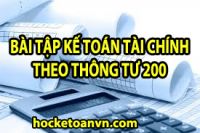 Bài tập kế toán tài chính theo thông tư 200 có lời giải