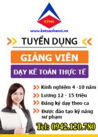 Công ty tập đoàn kế toán Hà Nội cần tuyển giảng viên kế toán