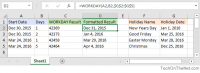 Cách sử dụng chức năng WORKDAY (WS)