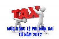 Cách lập tờ khai lệ phí môn bài năm 2018 - 2019