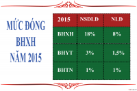 Mức đóng bảo hiểm BHXH, BHYT, BHTN mới nhất 