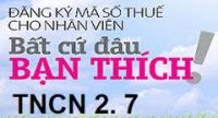 Phần mềm đăng ký mã số thuế cá nhân 2.8 mới nhất 2018 - 2019