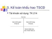 Cách định khoản hạch toán tài khoản 214 