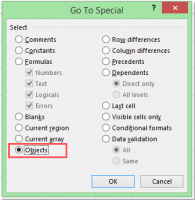 Xóa tất cả các hình ảnh trong excel