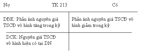 cách định khoản tài khoản 213